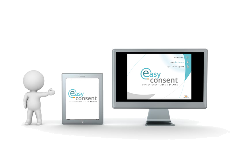 Illustration des différents supports permettant l'accès à Easy-consent